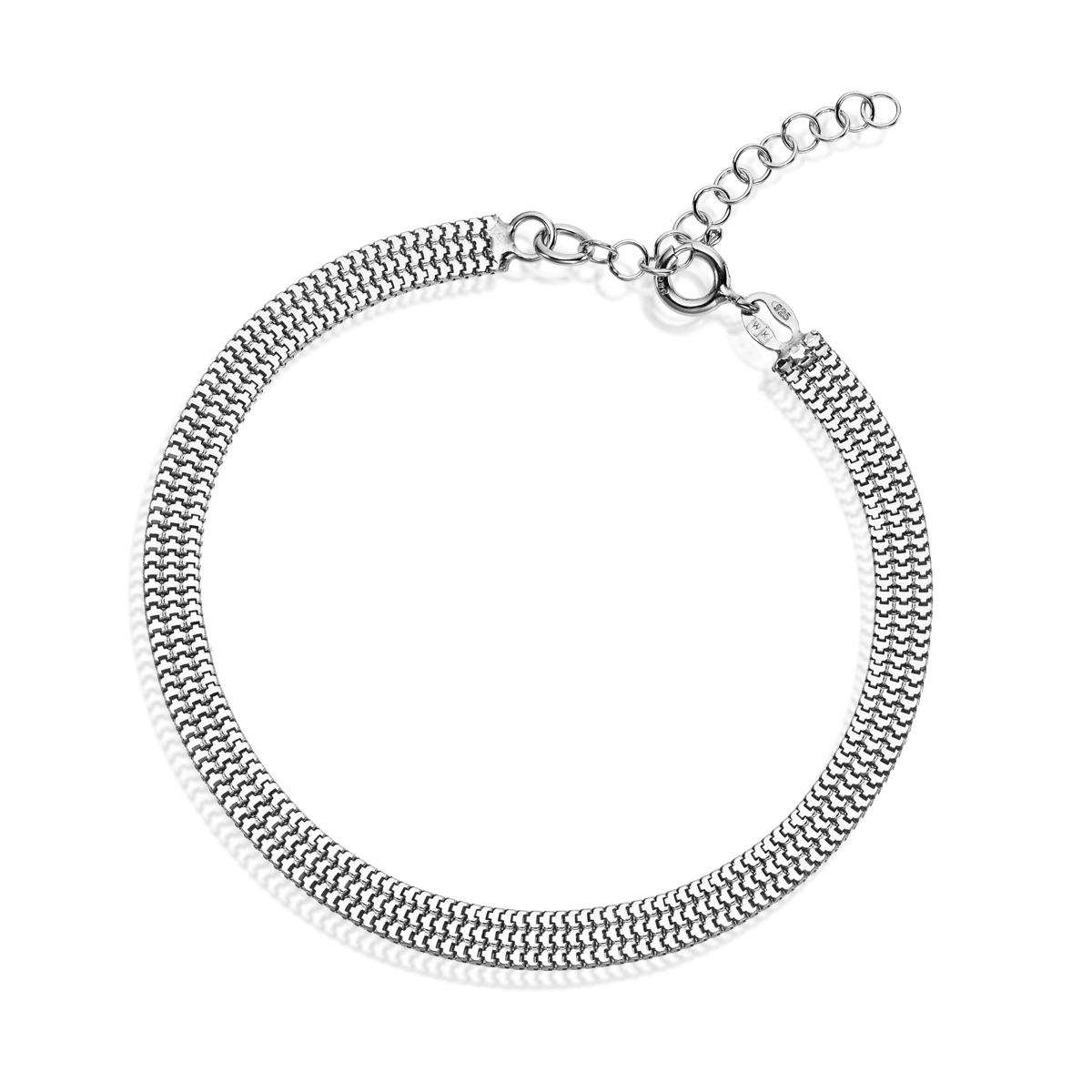 W.KRUK Srebrna Bransoletka - srebro 925, Bez kamienia - SSX/AS203