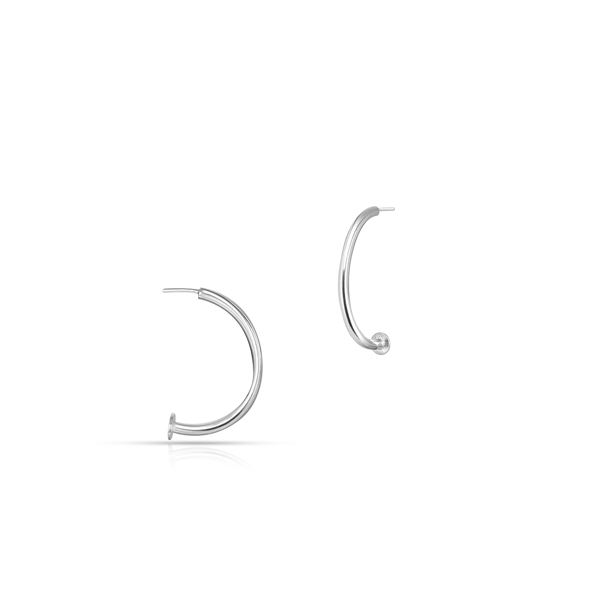 W.KRUK Zjawiskowe Srebrne Kolczyki - srebro 925, Bez kamienia - WWK/KS1494