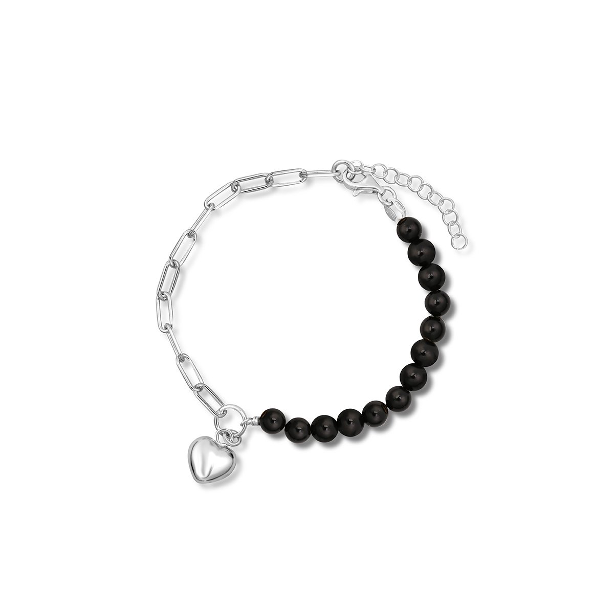 W.KRUK Bransoletka Srebrna - srebro 925, Perła imitacja - SSX/AP012