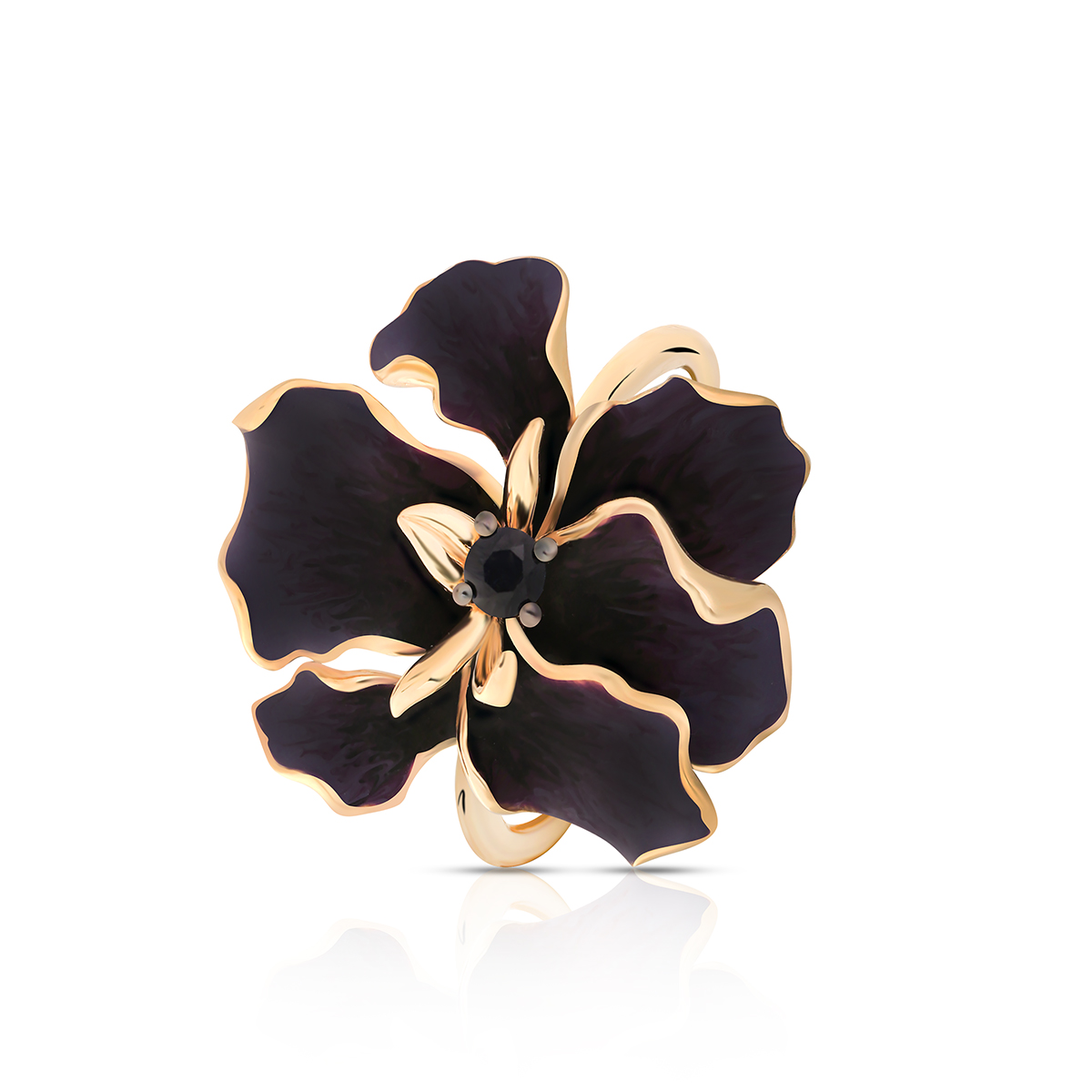 W.KRUK Wyjątkowy Pierścionek Złoty - złoto 585, Czarny szafir - ZDL/PS29