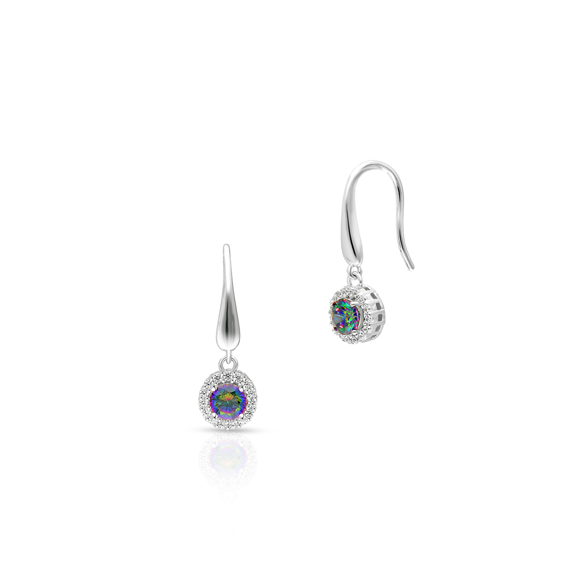 W.KRUK Piękne Kolczyki Srebrne - srebro 925, Cyrkonia - SKE/KC022