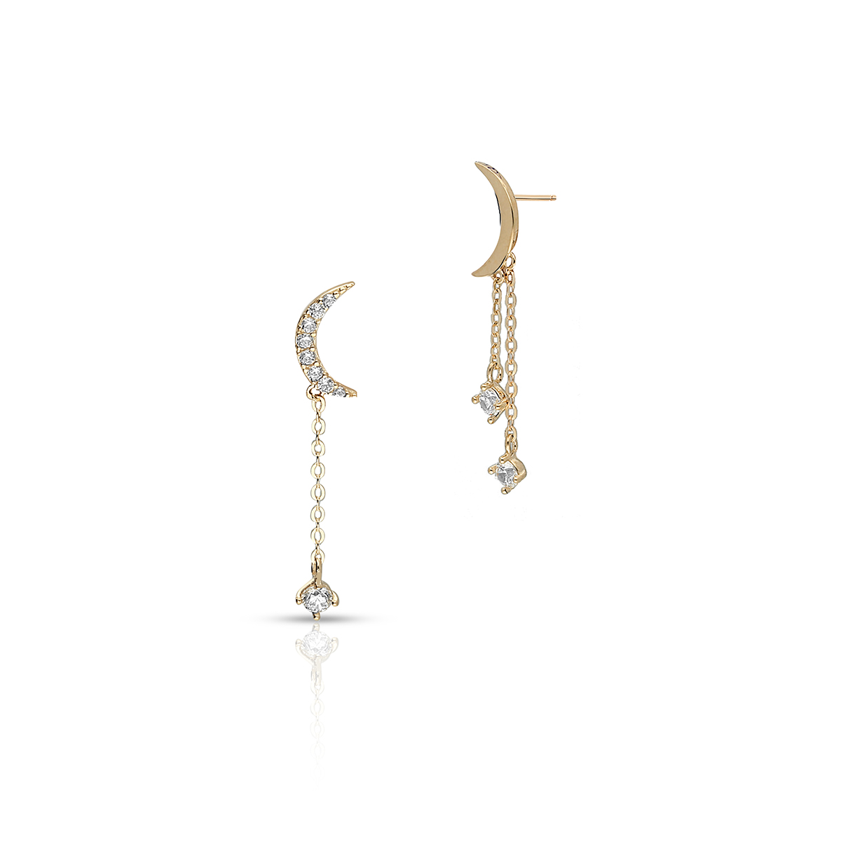 W.KRUK Kolczyki Złote - złoto 375, Cyrkonia - ZIO/KC209