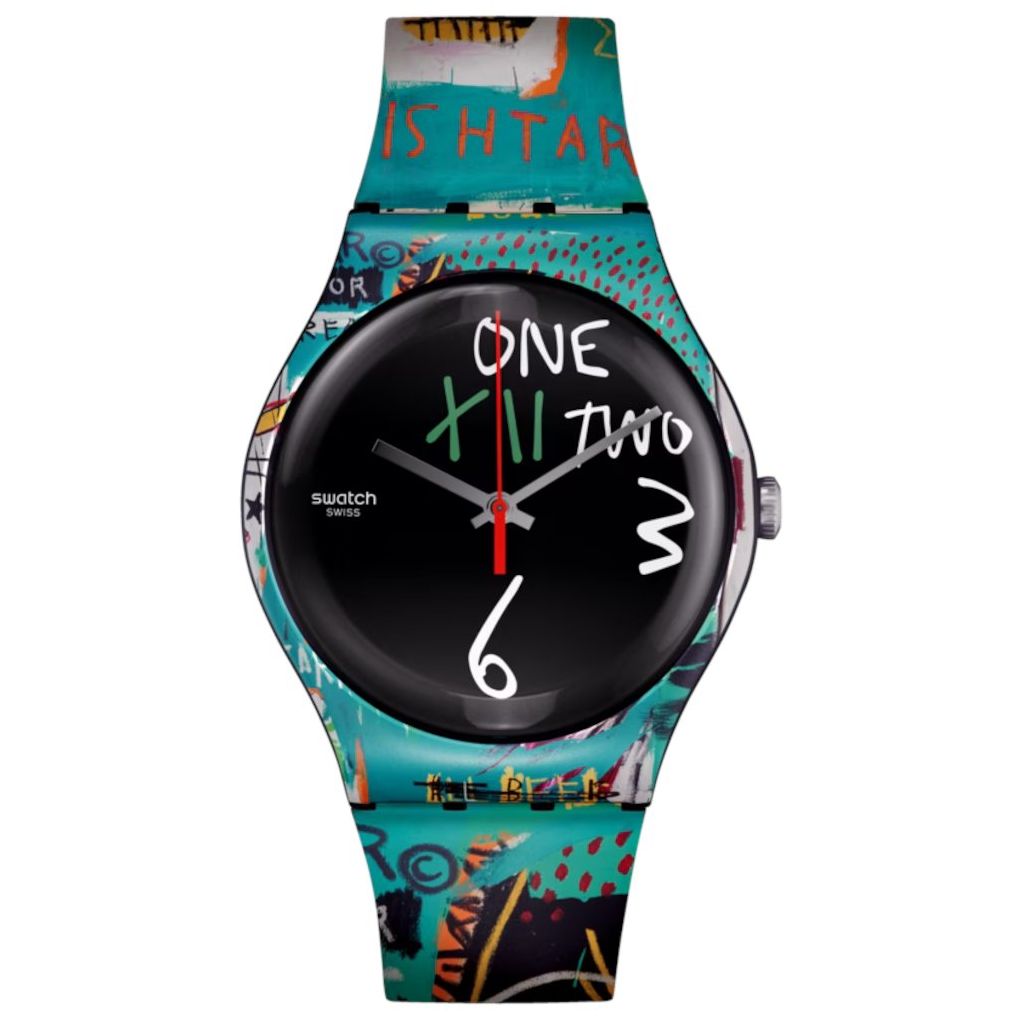 SWATCH ZEGAREK ISHTAR BY JEAN-MICHEL BASQUIAT SUOZ356