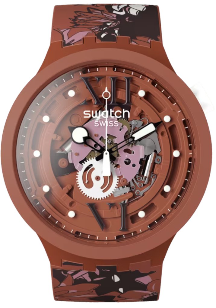 SWATCH ZEGAREK CAMOFLOWER COTTON SB05C100
