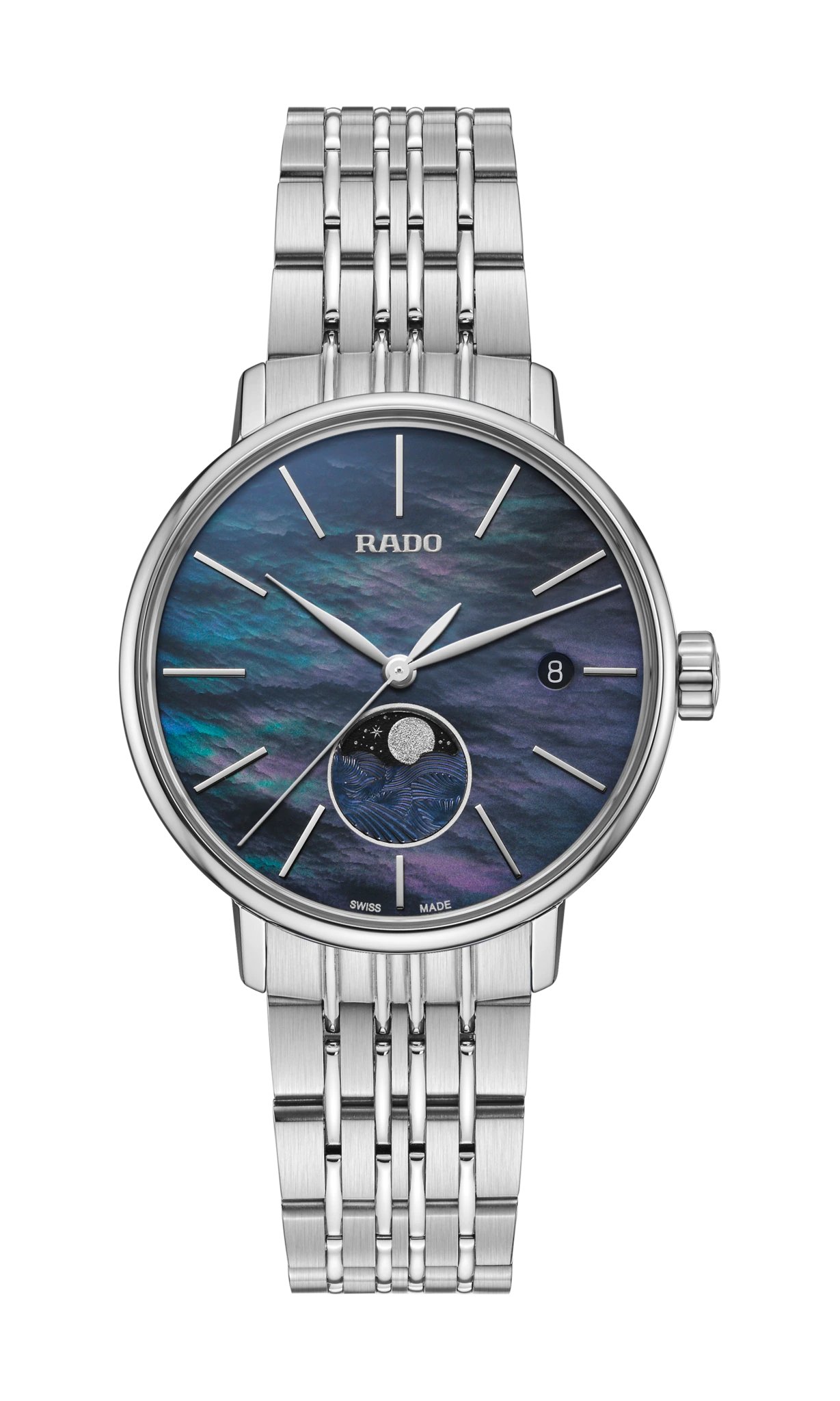 RADO ZEGAREK Coupole Classic Moonphase R22 883 91 3