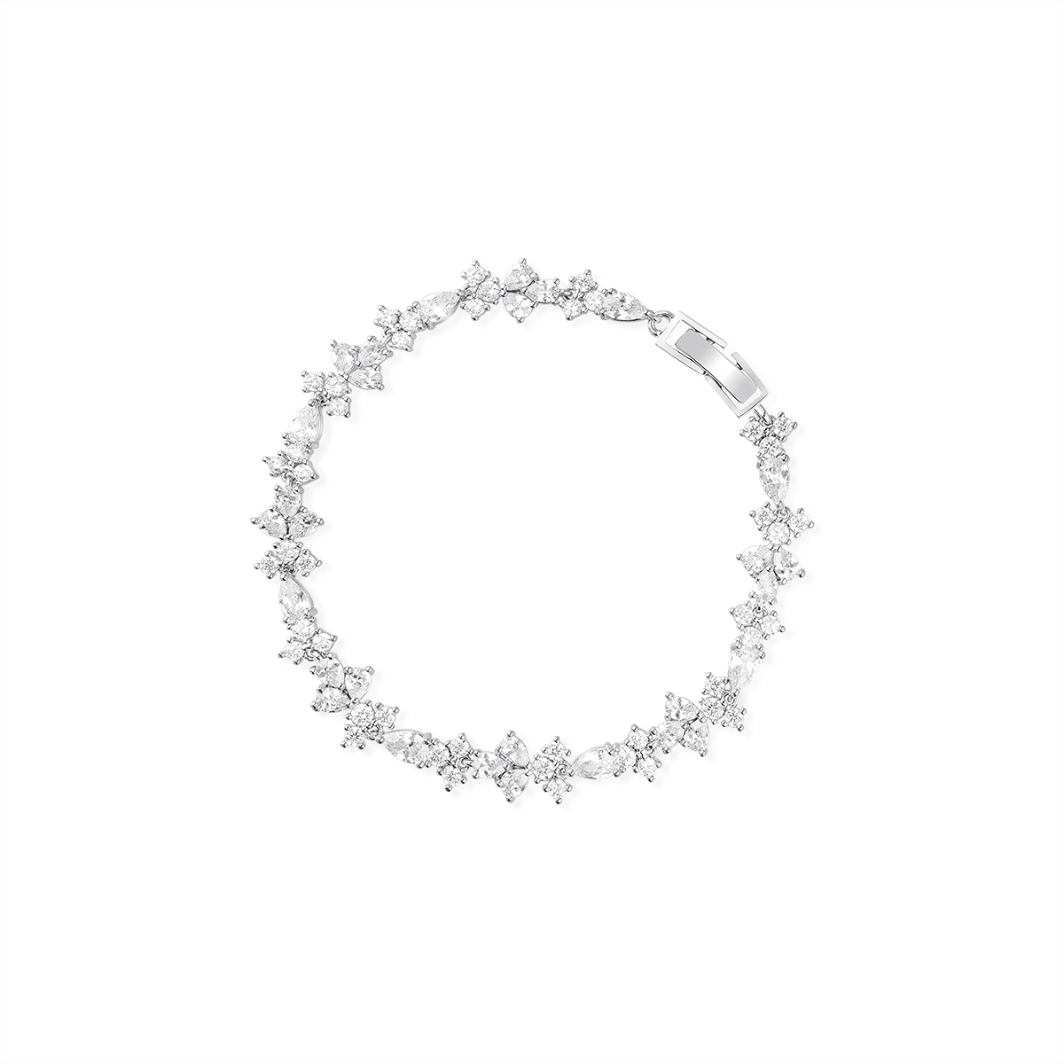 W.KRUK Bransoletka - mosiądz, Cyrkonia - SYO/AC143