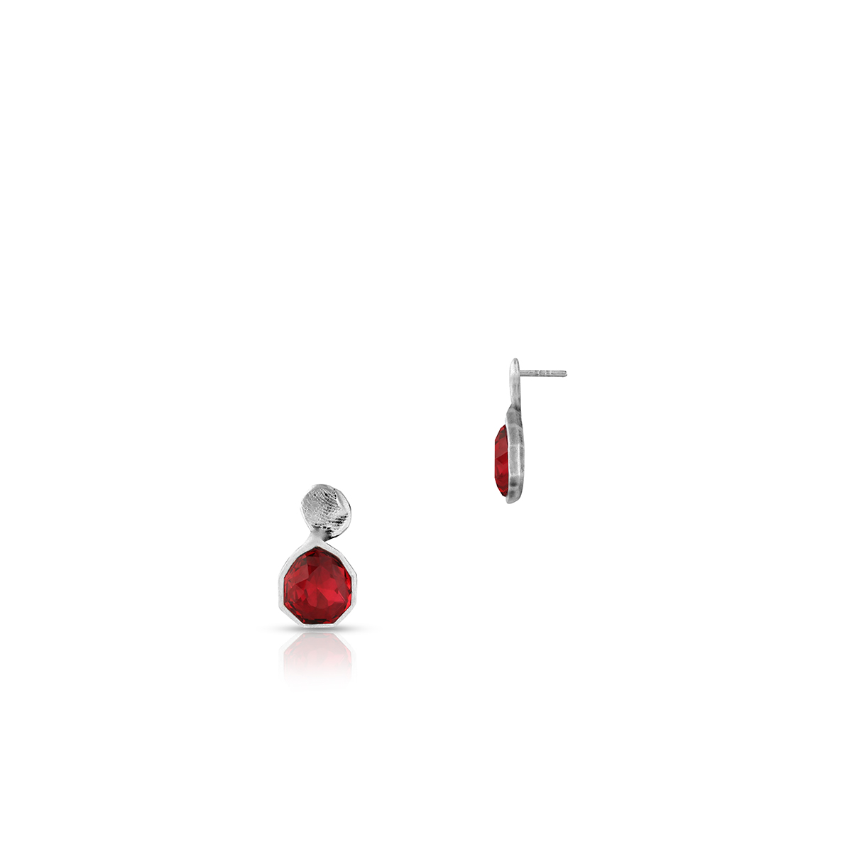 W.KRUK Srebrne Kolczyki - srebro 925, Swarovski - SML/KC102