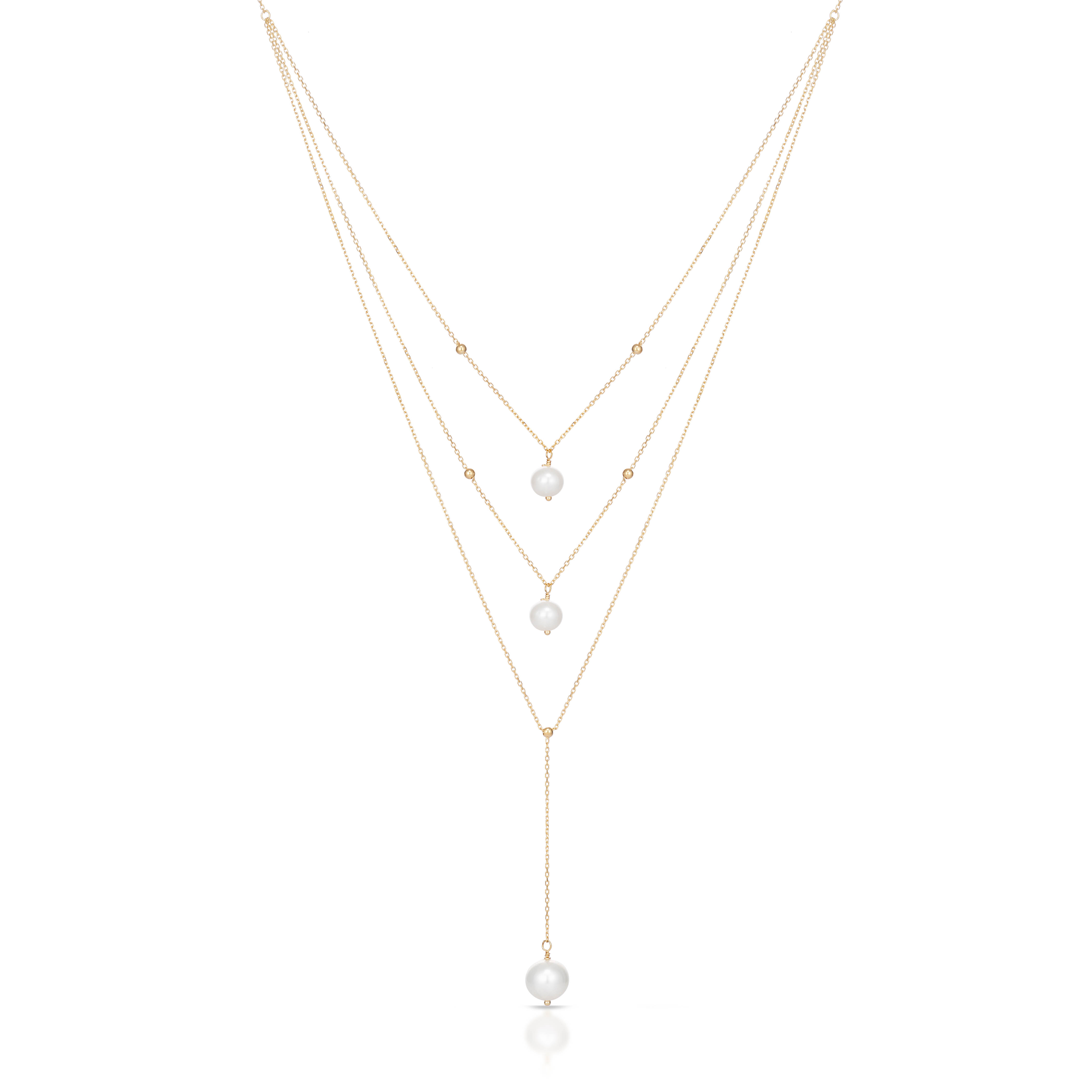 W.KRUK z Pereł Naszyjnik - złoto 375, Perła - ZTO/NP20