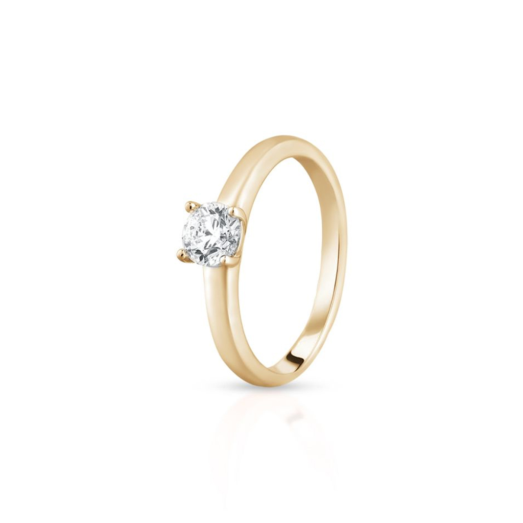 W.KRUK Piękny Pierścionek Złoty - złoto 750, Brylant 0,5 ct - XWK/PB+123