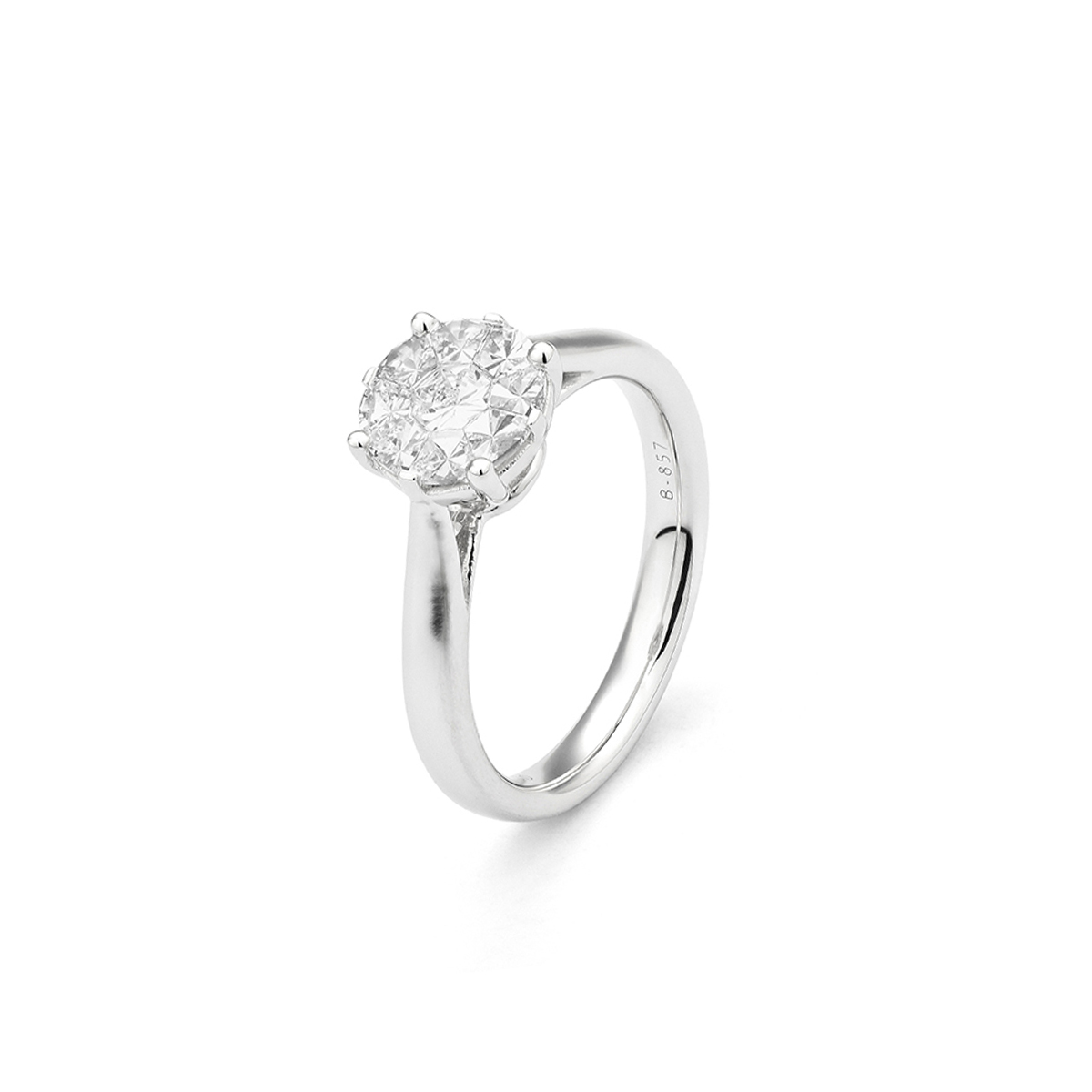 W.KRUK Wyjątkowy Złoty Pierścionek - złoto 750, Diament 0,75 ct - ZFT/PB+141B