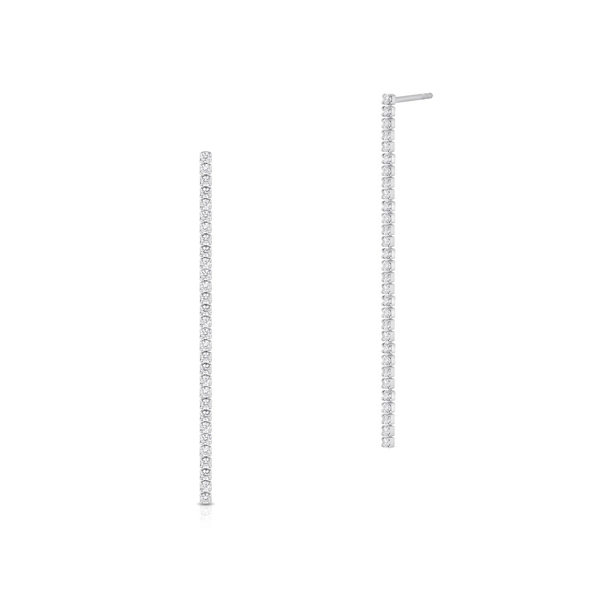 W.KRUK Srebrne Kolczyki - srebro 925, Cyrkonia - SHX/KC165