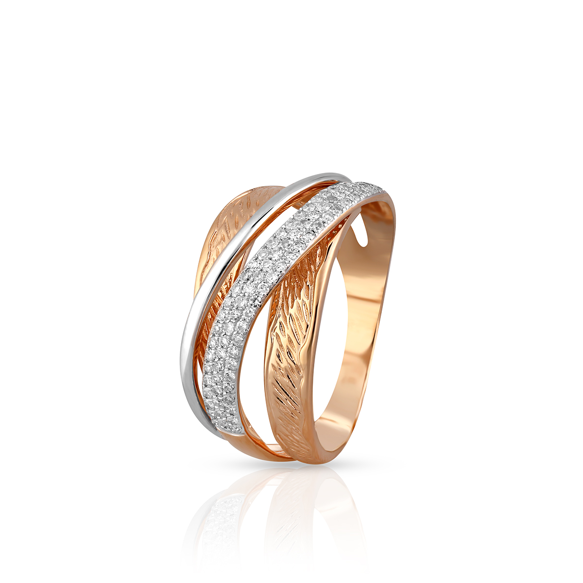 W.KRUK RABAT Pierścionek Złoty - złoto 585, Diament 0,22 ct - ZDL/PB+87BK