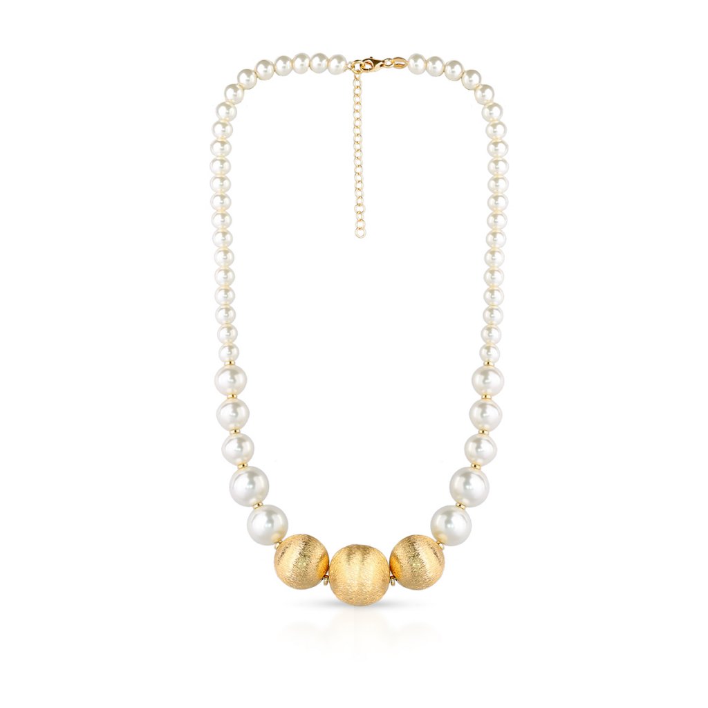 W.KRUK Naszyjnik - srebro 925, Kryształowa perła swarovski - SSX/NP007Z