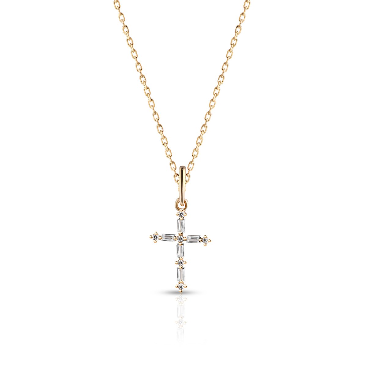 W.KRUK Zjawiskowy Wisiorek Złoty - złoto 585, Cyrkonia - ZIH/WC292