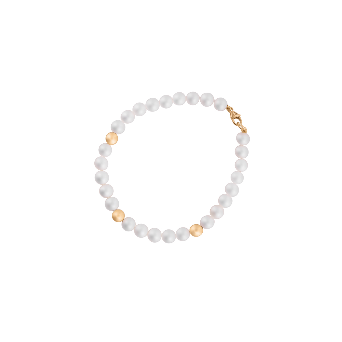 W.KRUK Złota Bransoletka - złoto 585, Perła - ZTW/AP04
