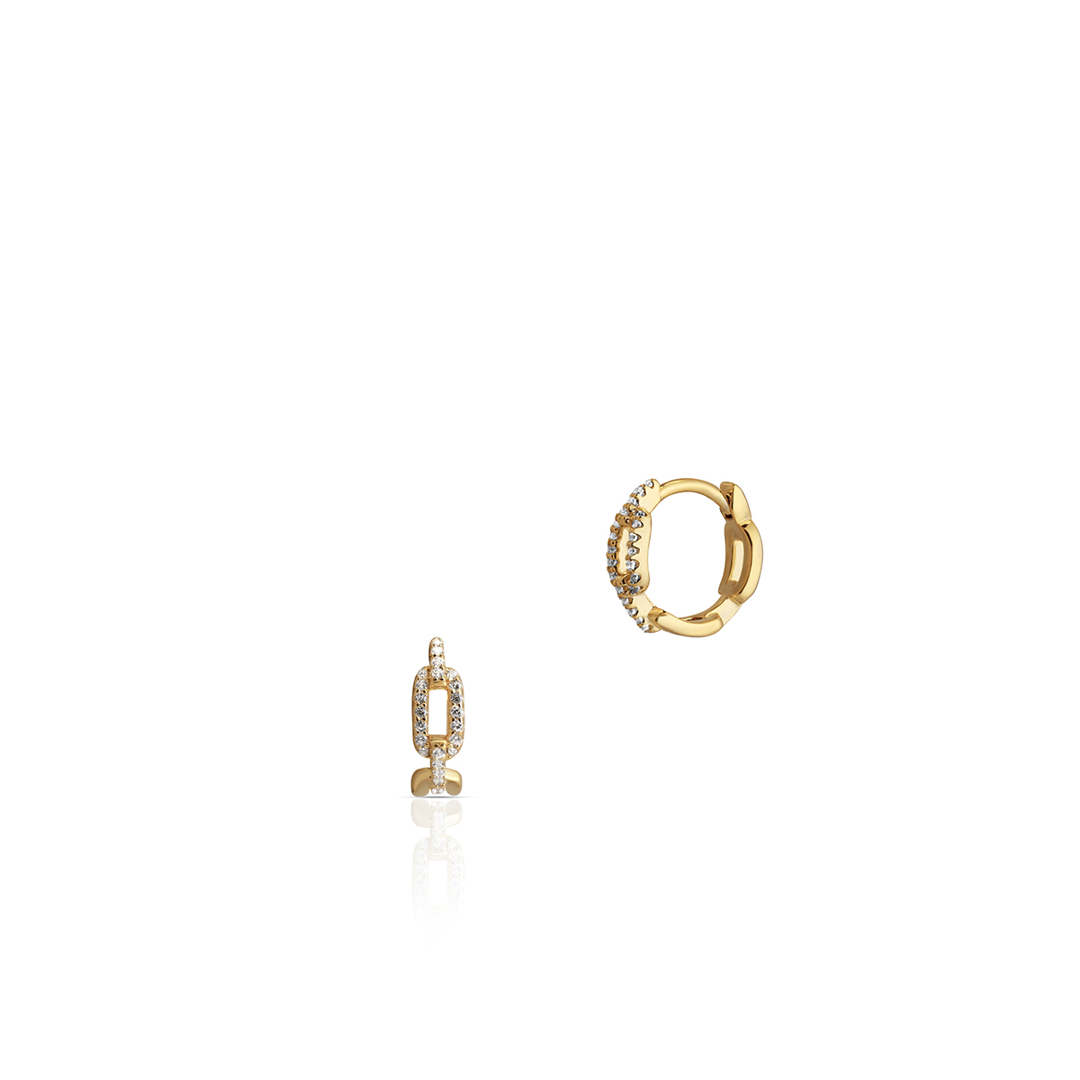 W.KRUK Kolczyki Srebrne - srebro 925, Cyrkonia - SLB/KC163Z