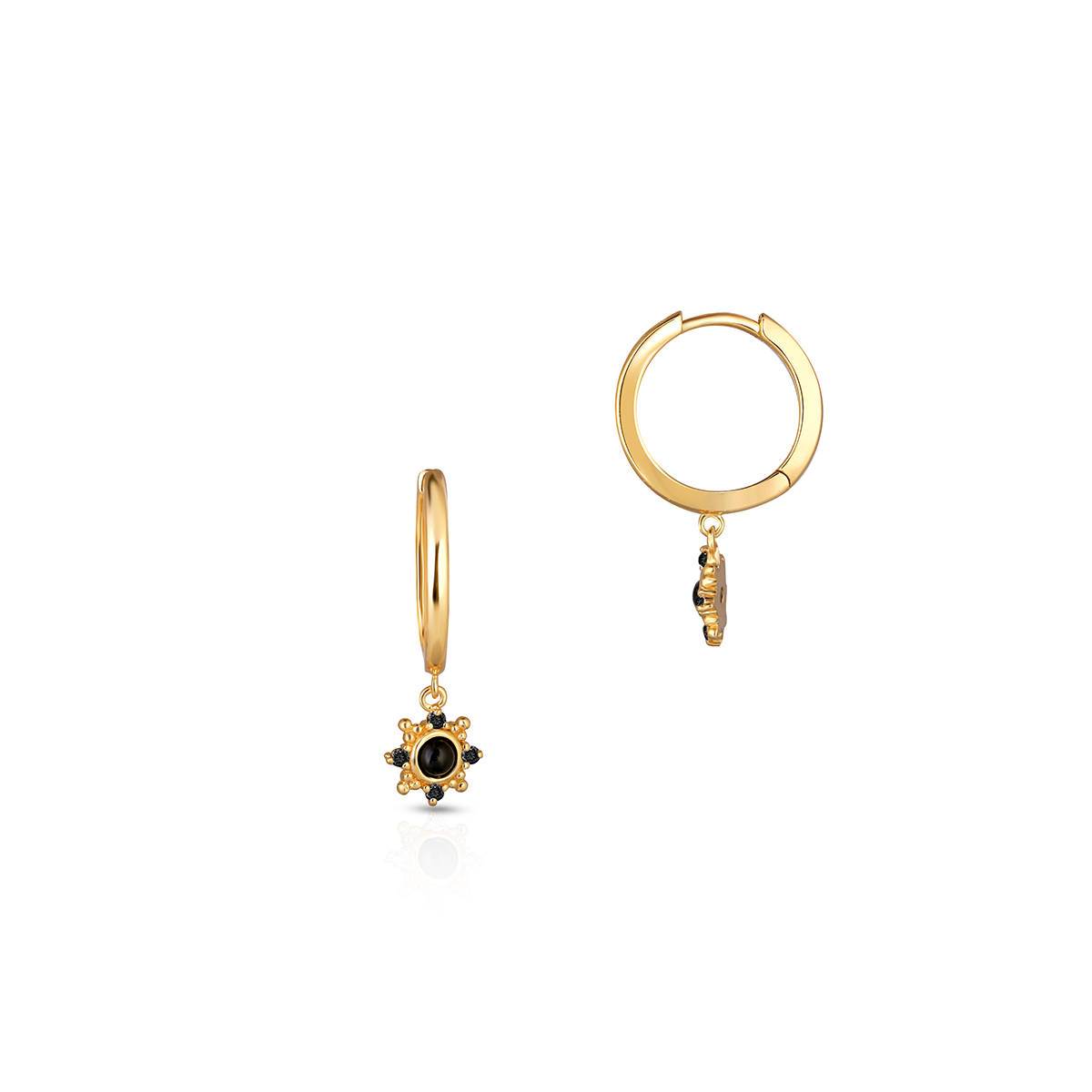 W.KRUK RABAT Srebrne Kolczyki - srebro 925, Cyrkonia - SAU/KC009Z