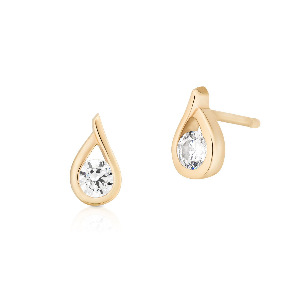 W.KRUK PROMOCJA Kolczyki Złote - złoto 333, Cyrkonia - ZNN/KC80