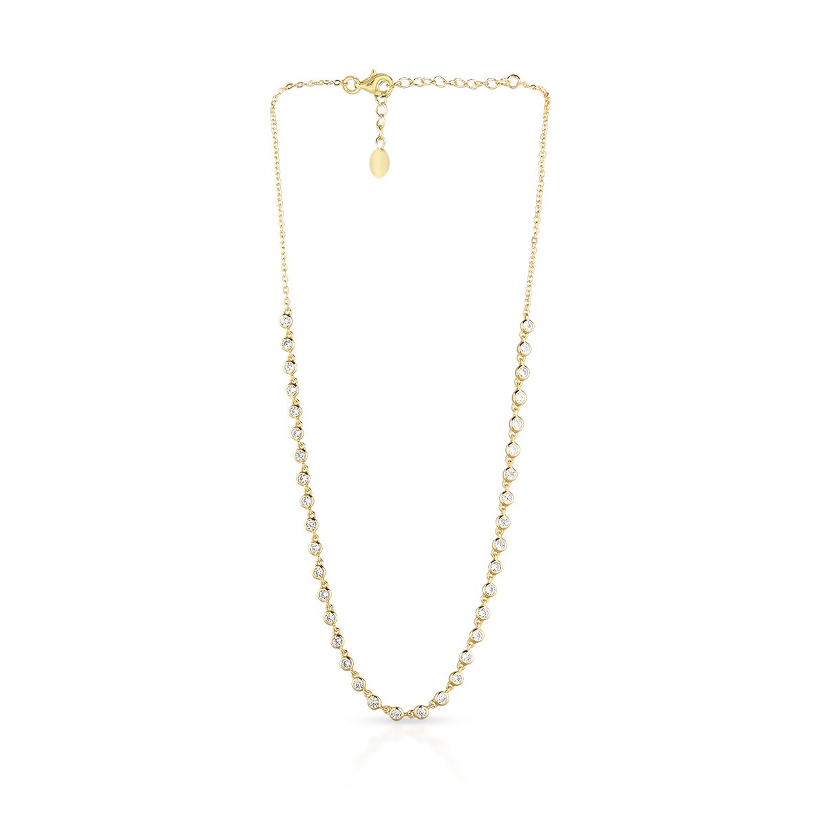 W.KRUK PROMOCJA Naszyjnik - srebro 925, Cyrkonia - SHX/NC394Z