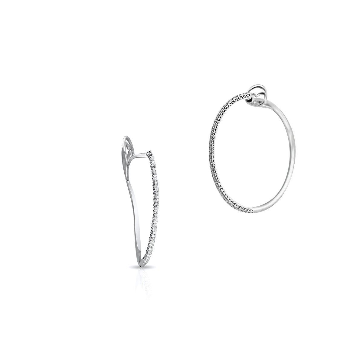 W.KRUK Kolczyki białe złoto RECARLO - ZIE/KB+69B