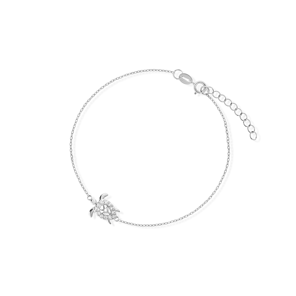 W.KRUK Piękna Srebrna Bransoletka - srebro 925, Cyrkonia - SCH/AC321