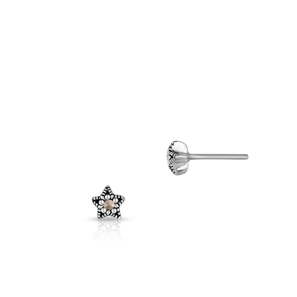 W.KRUK Unikalne Kolczyki Srebrne - srebro 925, Markasyt - SHF/KS088
