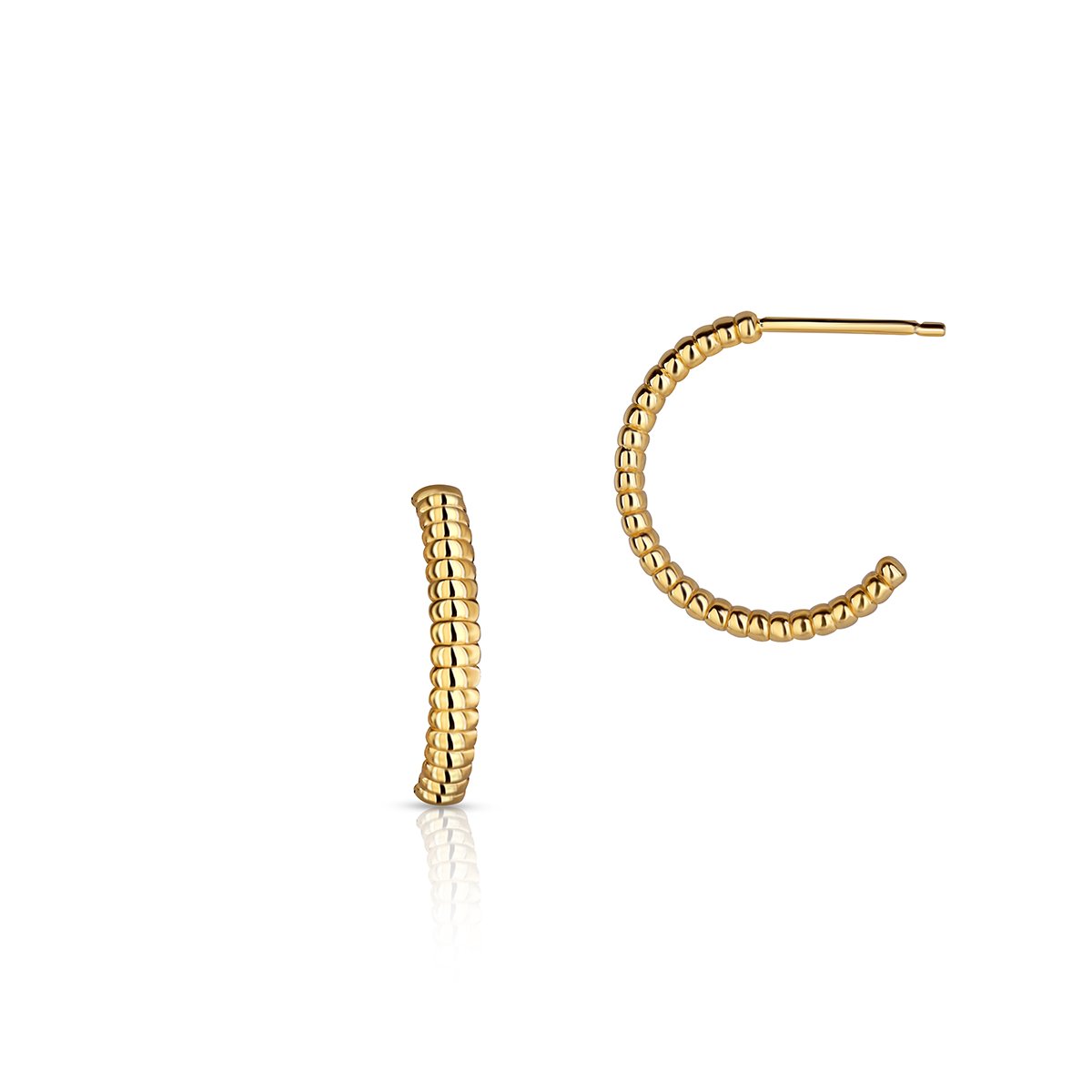 W.KRUK RABAT Srebrne Kolczyki - srebro 925, Bez kamienia - SAU/KS005Z